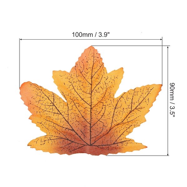 Fake Fall Leaves，200 Pack Artificial Maple Leaves