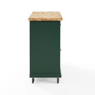 CROSLEY FURNITURE Madison Emerald Green Kitchen Island CF3021-EM