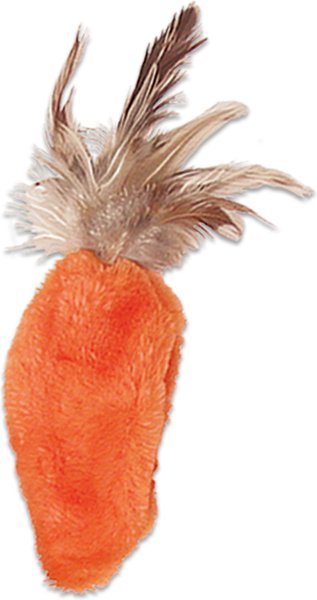 KONG Refillable Feather Top Carrot Catnip Cat Toy