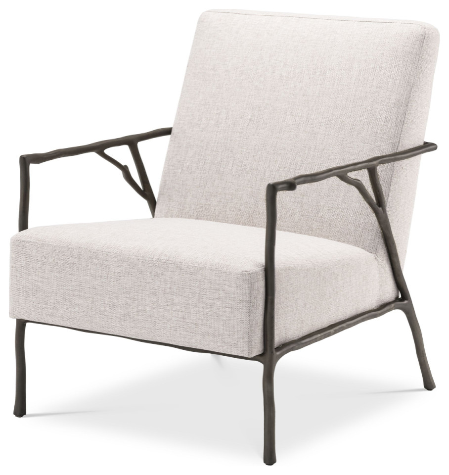 Beige Accent Armchair  Eichholtz Antico   Rustic   Armchairs And Accent Chairs   by Oroa   Distinctive Furniture  Houzz