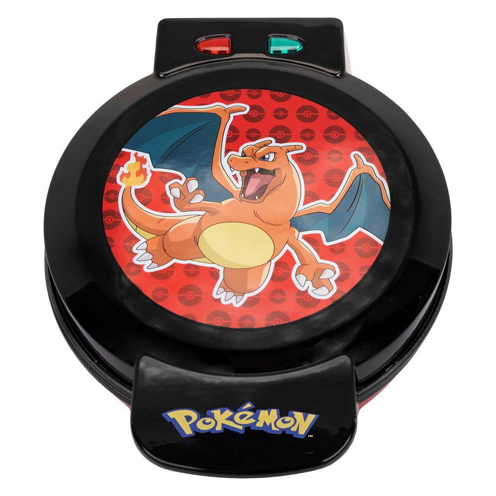 Uncanny Brands Pokemon 600 W Black 'Charizard' Round American Waffle Maker WM1-POK-CHZ