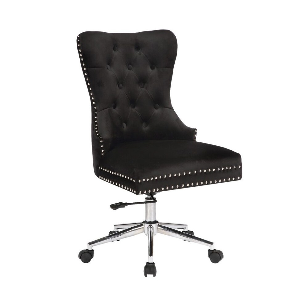 Champagne Velvet Office Chair   38\