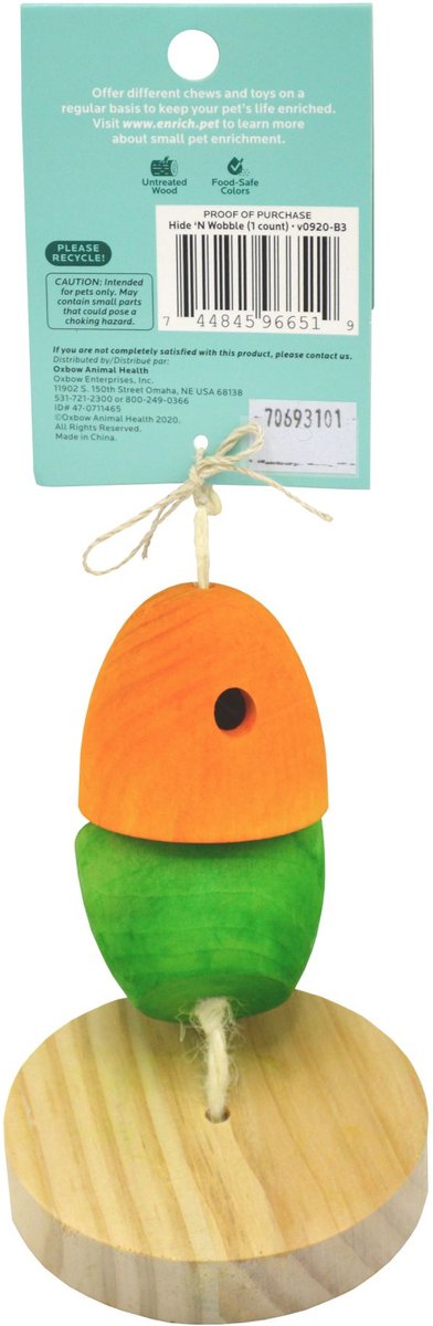 Oxbow Enriched Life Hide 'n Wobble Small Animal Toy