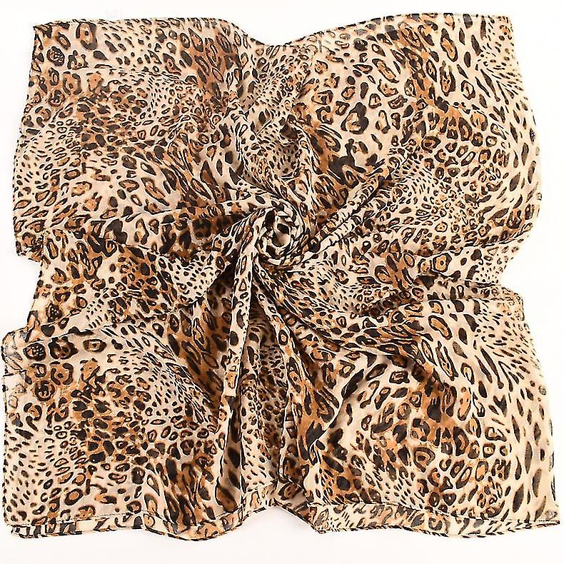 Women Large Leopard Animal Print Lightweight Soft-touch Rectangle Everyday Scarf 90x180cm1pcs-tiger Pattern