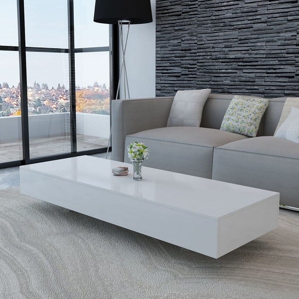 vidaXL Coffee Table High Gloss White - 45.3