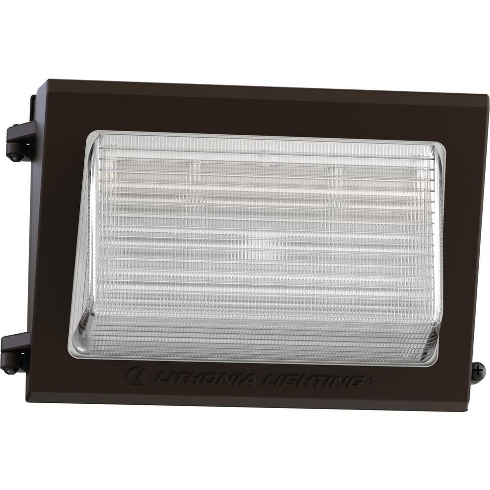 Lithonia Lighting Contractor Select TWR1 250-Watt Equivalent Integrated LED Dark Bronze Wall Pack Light Adjustable Lumens and CCT TWR1 LED ALO SWW2 UVOLT PE DDBTXD