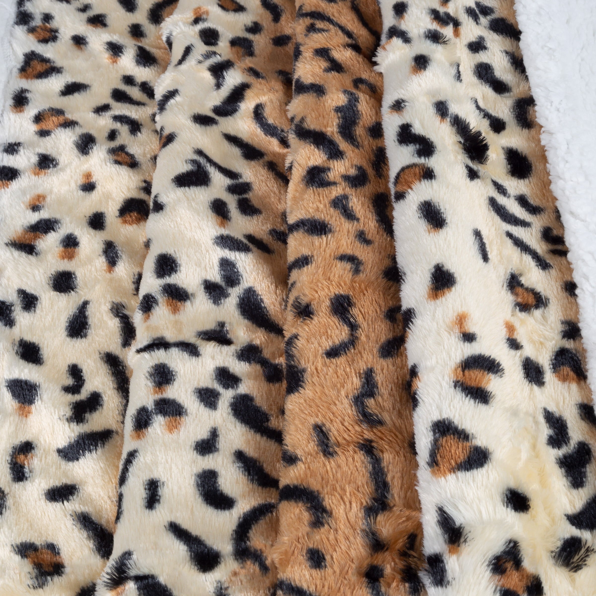 Lavish Home Fleece Sherpa Blanket Throw， Tiger