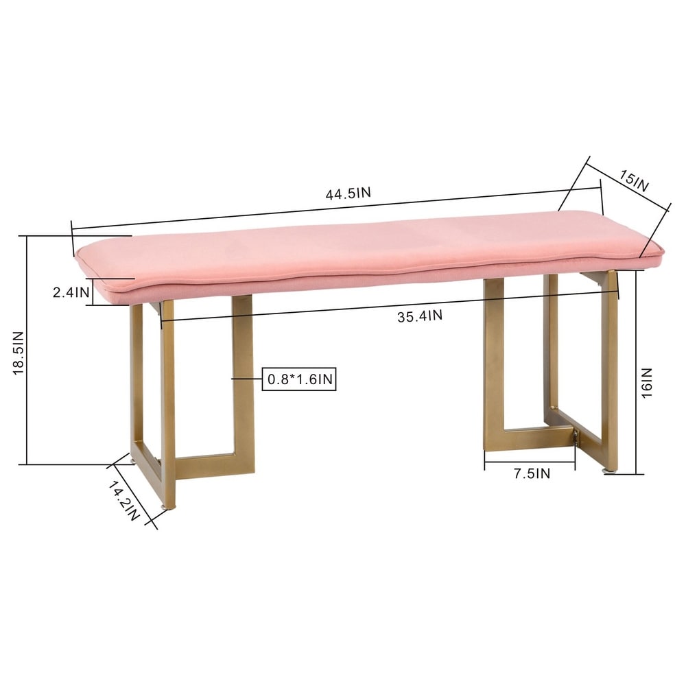 Velvet Bench Set of 1