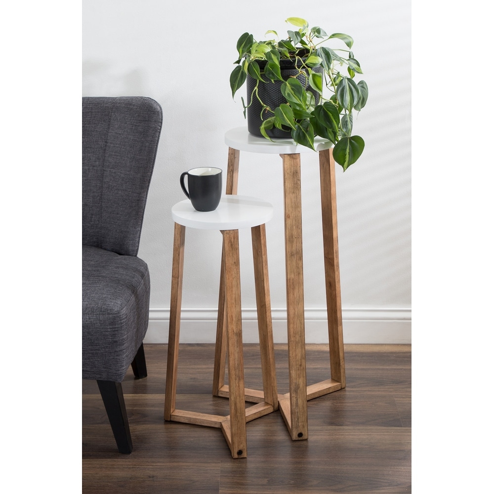 Kate and Laurel Rioux Round Wood Nesting Tables