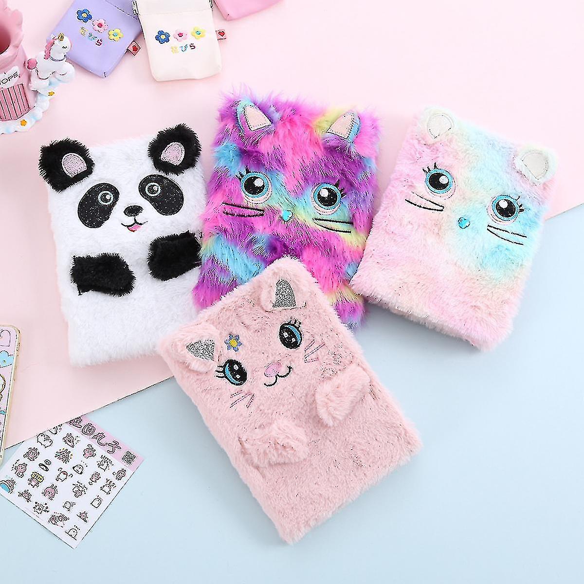 Journal For Girls， Cute Slow Rising Squishy Cat Notebook Journal， Plush Journal Lined Notebook 160 Pages For Writing Botao