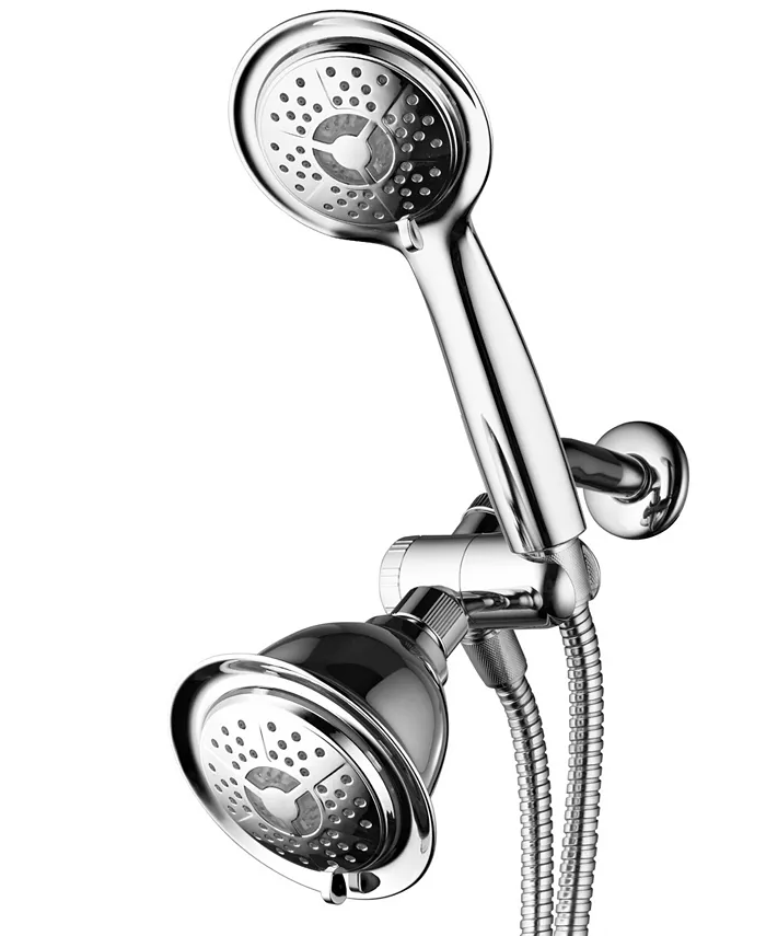 Powerspa 3-Color LED Shower Twin Showerhead Combo System