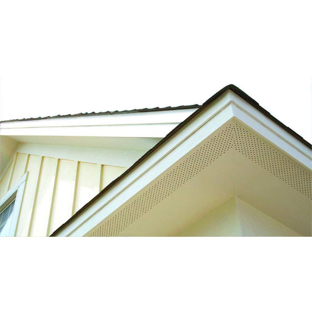 James Hardie 144 in. x 16 in. Rectangular White Paintable Composite Soffit Vent 9016084