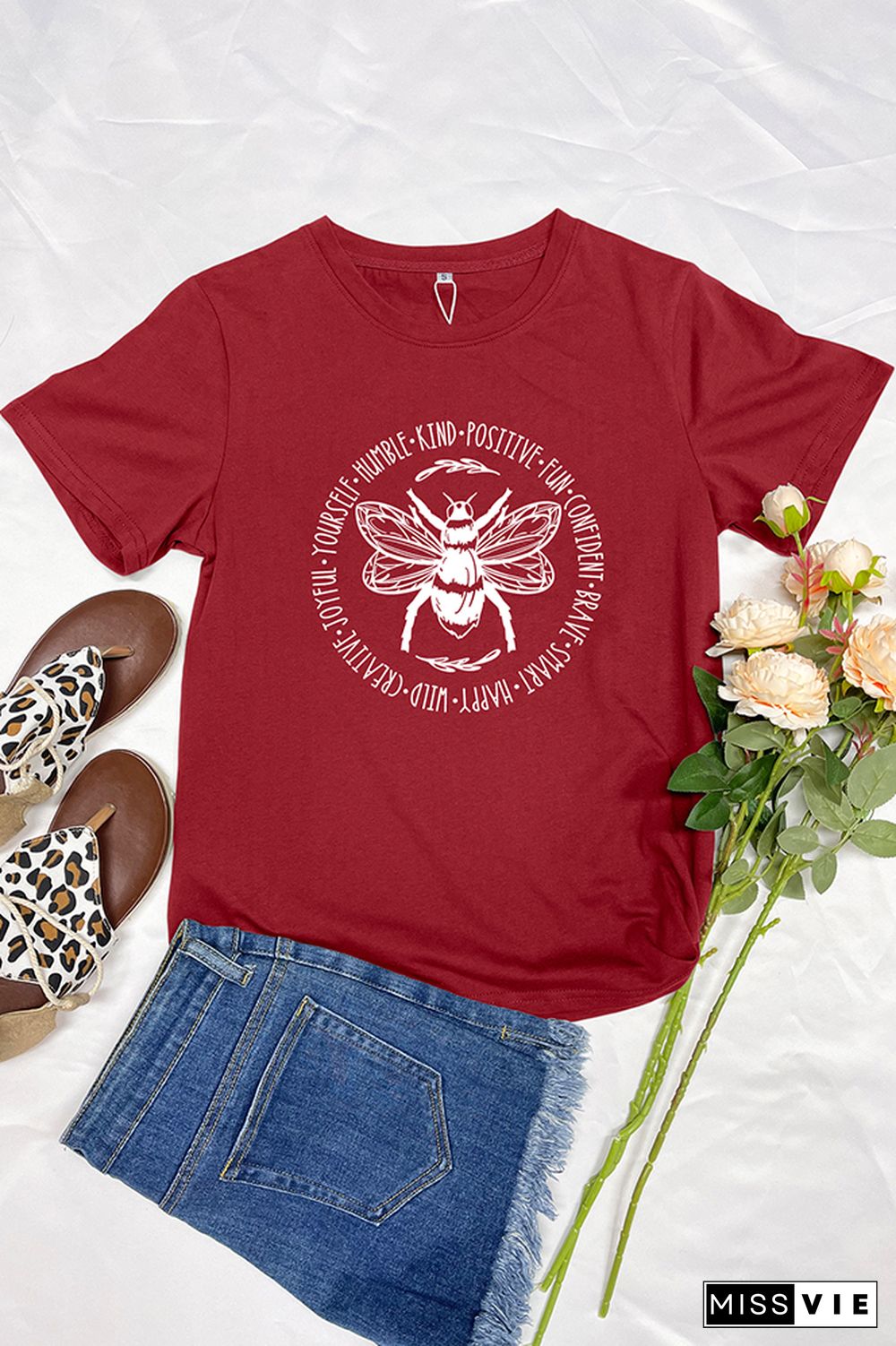 Bee Something Graphic T-Shirt Wholesale