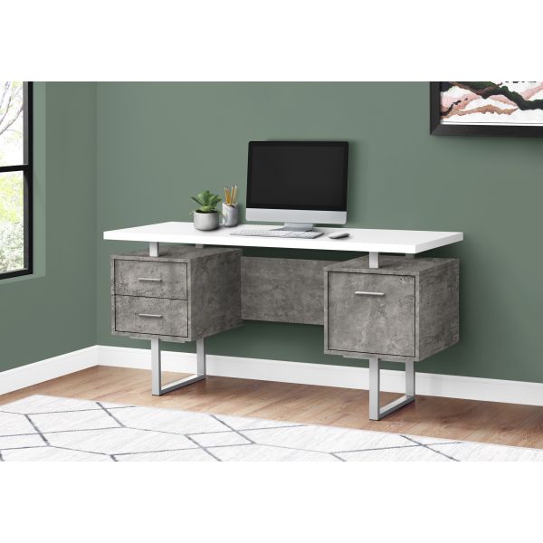 Computer Desk， Home Office， Laptop， Left， Right Set-up， Storage Drawers， 60