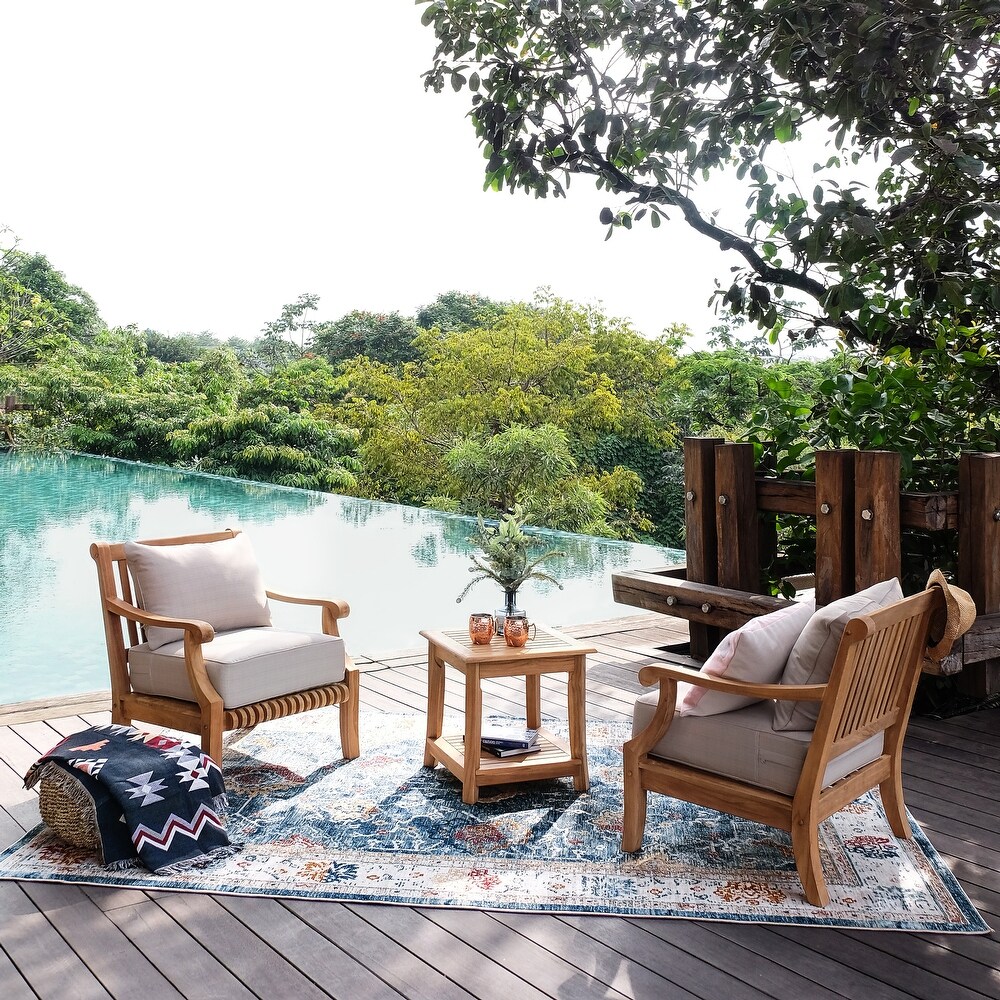 Cambridge Casual Chara 3 piece Outdoor Teak Wood Chat Set