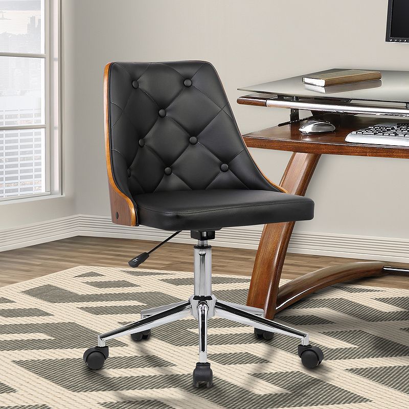 Armen Living Diamond Mid-Century Office Chair