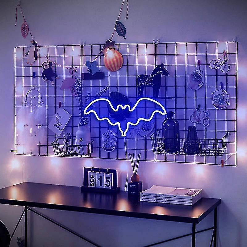 Led Lights Bat Shape Holiday Party Decoration Bedroom Night Neon Lights Indoor and Outdoor