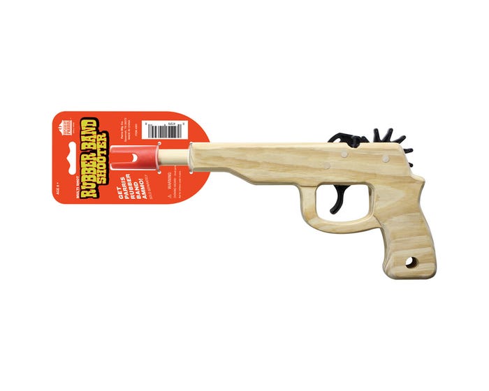 Parris Toys Eagle Rubber Band Shooting Pistol - 4001C