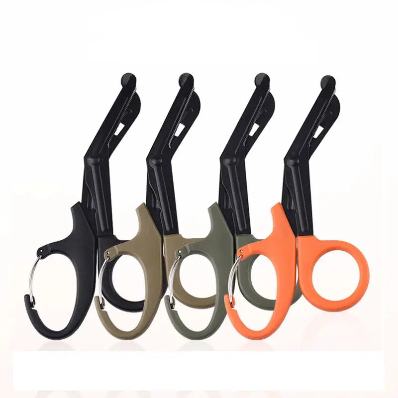 Kongbo EDC Emergency Regulations EMT Survival Rescue Scissors Fine Teeth Multifunctional Outdoor Equipment Canvas Scissors