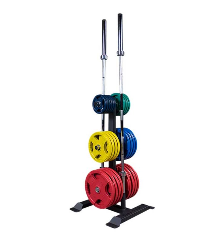 Body-Solid Olympic Weight Plate Tree and Bar Holder