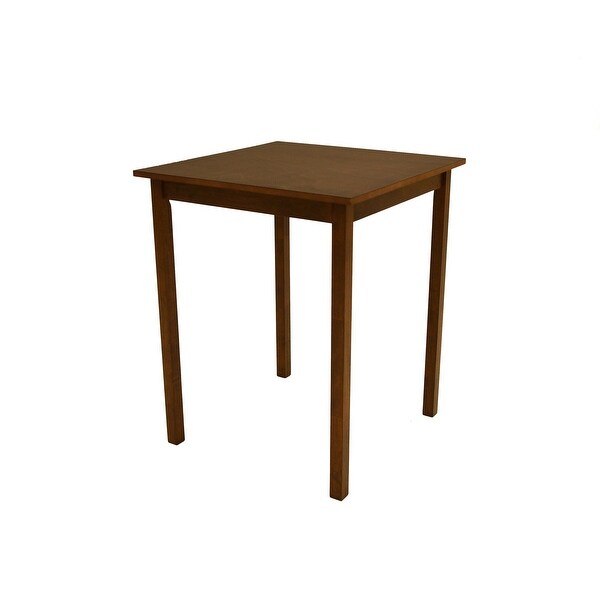 Zenvida Mid Century Counter Height Dining Table， Square Solid Wood