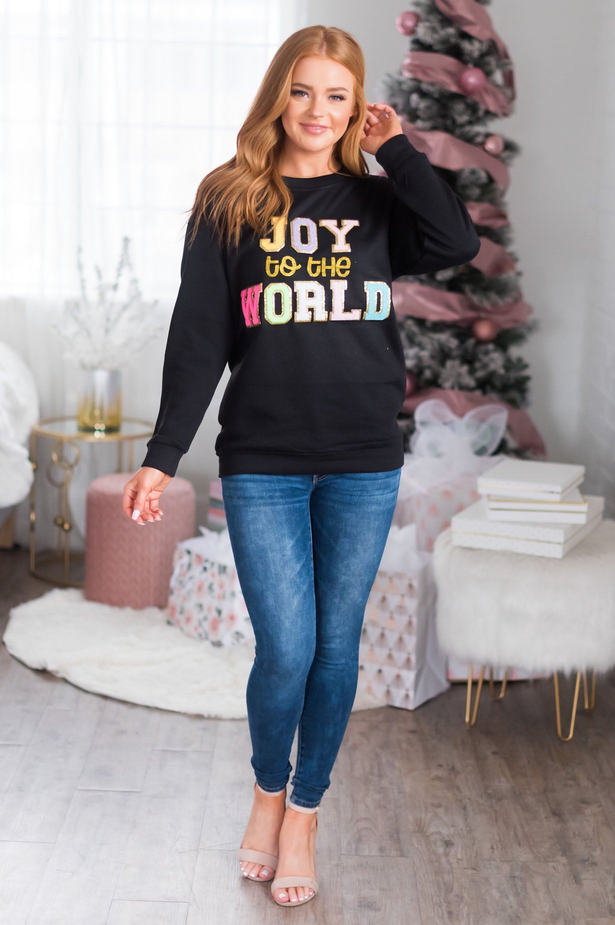 Joy To The World Modest Sweatshirt