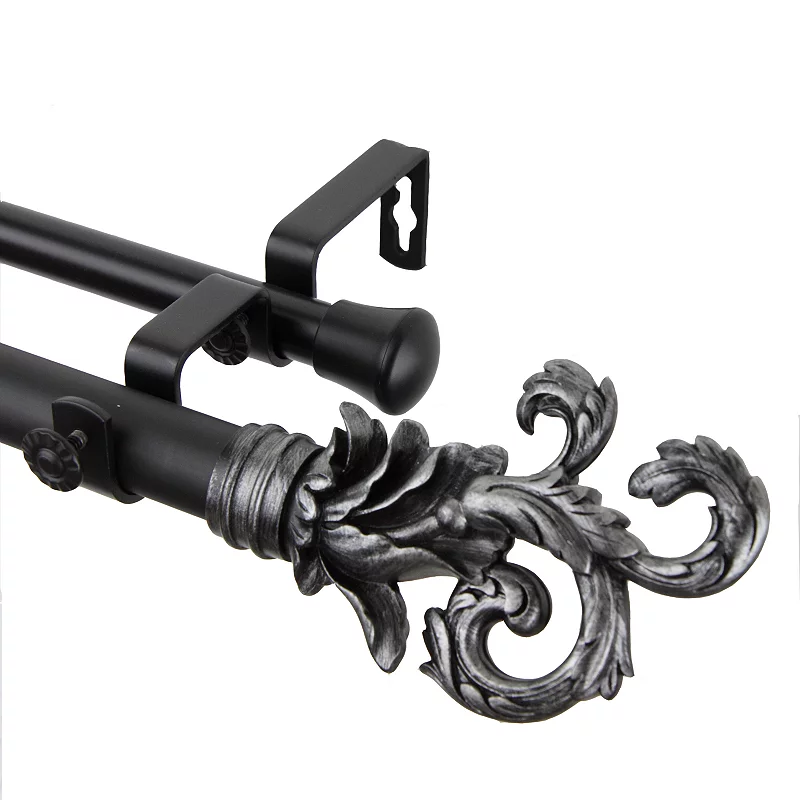 Rod Desyne Plume Adjustable Double Curtain Rod