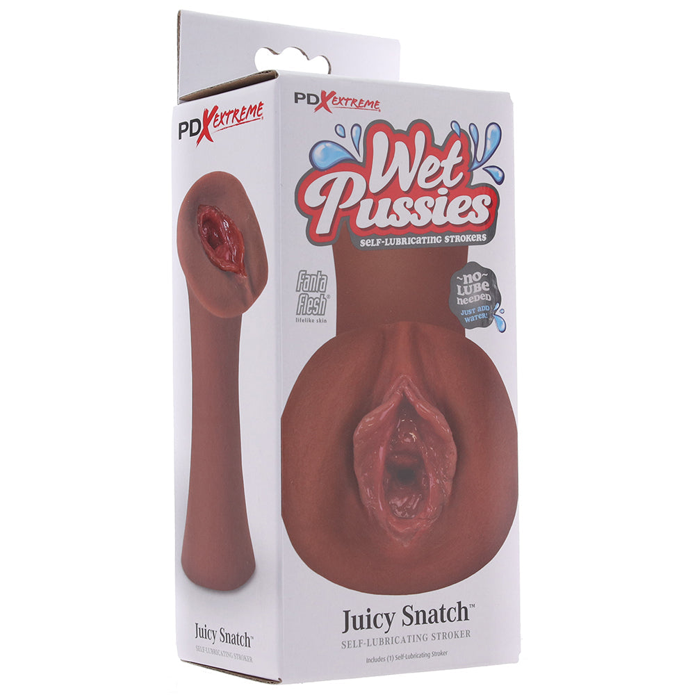 PDX Wet Pussies Juicy Snatch Stroker in Brown