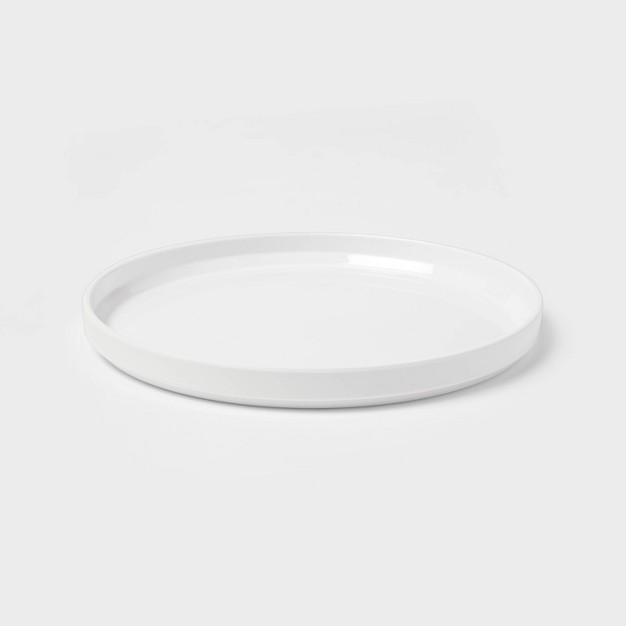 Plastic Stella Salad Plate White