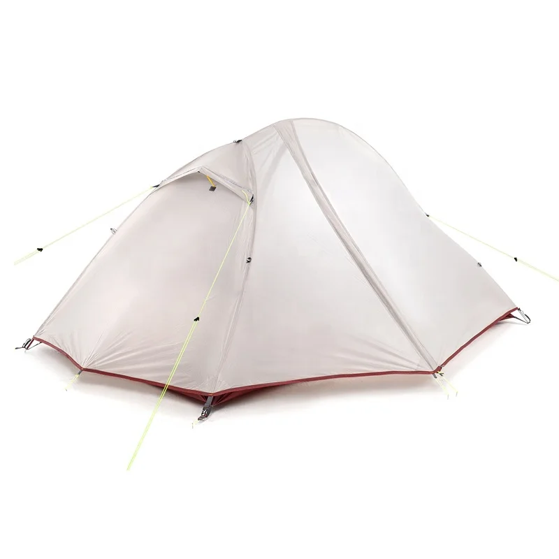 Aluminum Pole Ultralight Nylon Silicon Coating Tent Outdoor Double Layers Waterproof Mountain Climbing Camping Tent