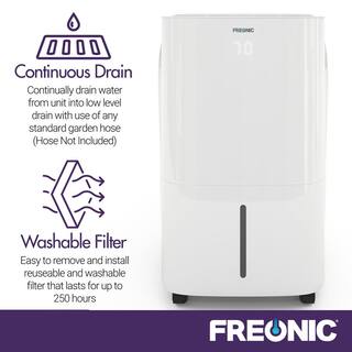 FREONIC ENERGY STAR 22 pt. Portable Dehumidifier for Rooms up to 1500 sq. ft. in White FHCD251AWG