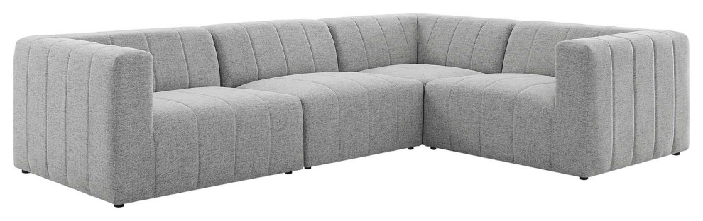 Modway Bartlett 4 Piece Sectional Sofa/Corner Chair   Transitional   Sectional Sofas   by PARMA HOME  Houzz