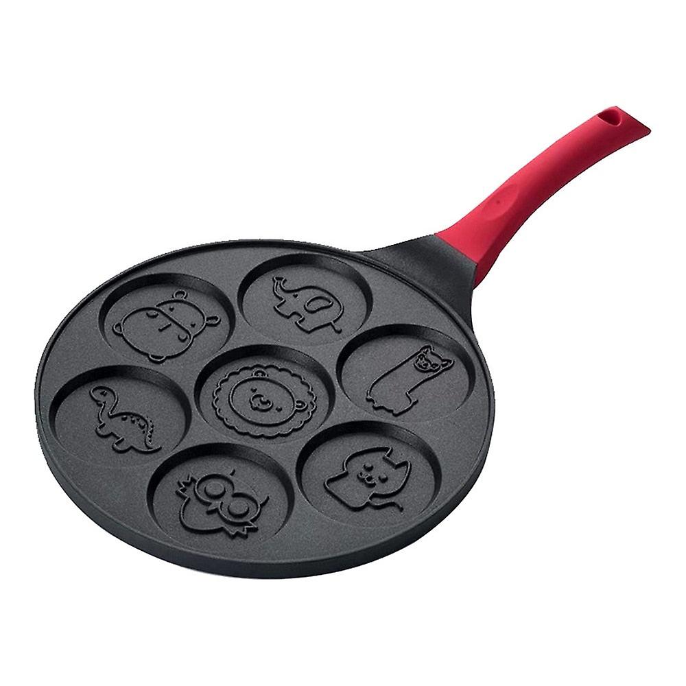 Aluminum alloy frying pan non-stick seven-hole breakfast pan