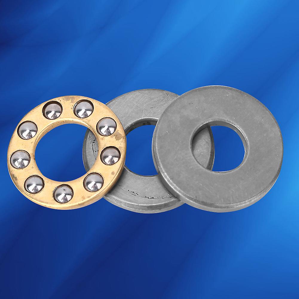 10pcs Thrust Ball Bearing Miniature High Precision Flat Steel Bearings Set (f7-17m 7x17x6mm)