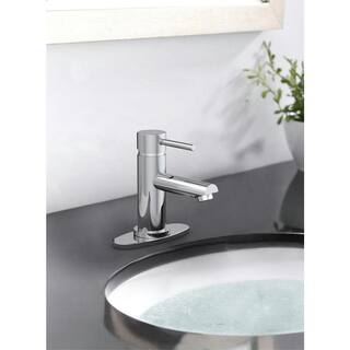 PRIVATE BRAND UNBRANDED Cartway Single-Handle Single Hole Bathroom Faucet in Chrome 501134CL