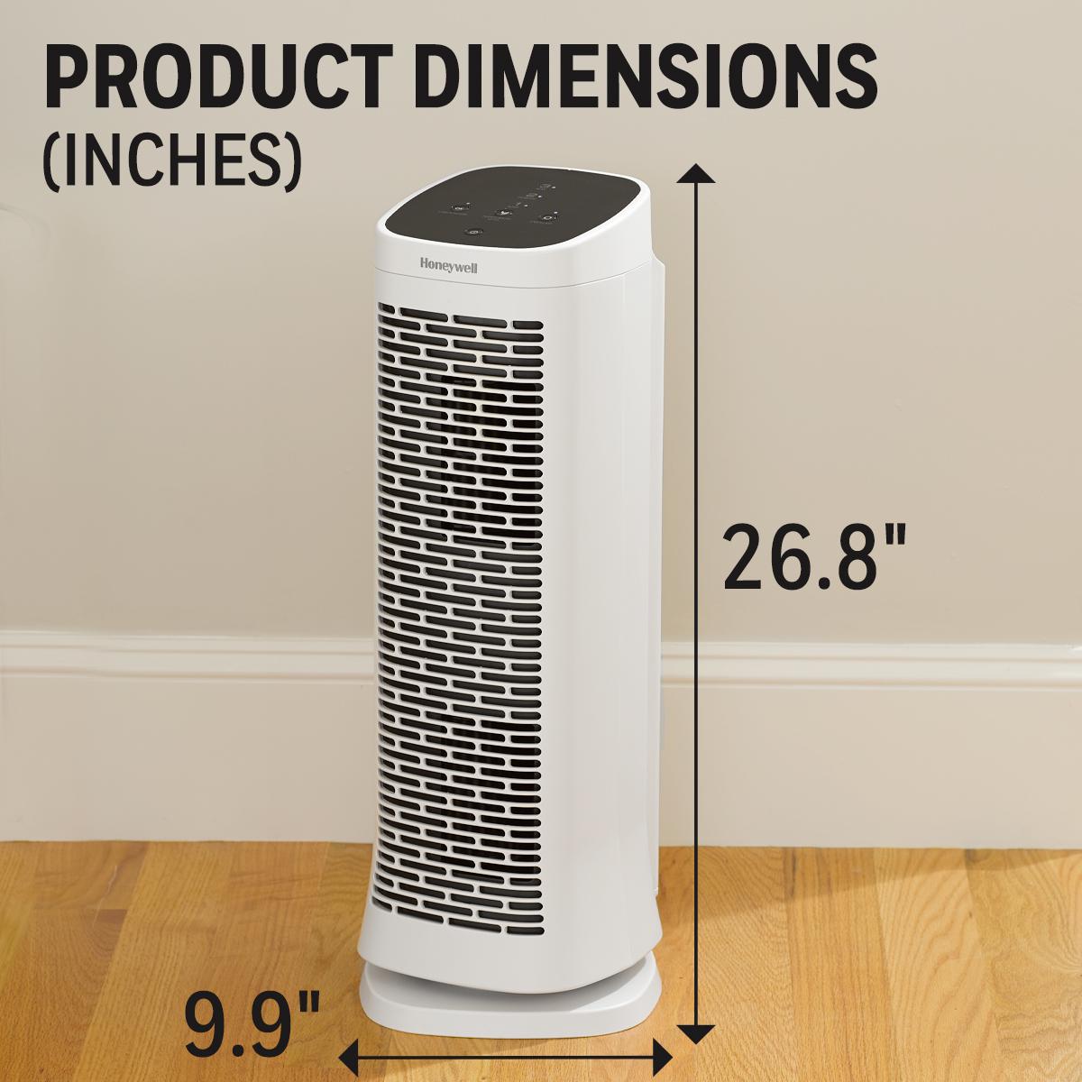 Honeywell Air Genius 3 Air Purifier， Medium-Large Rooms (225 sq.ft)， HFD300， White