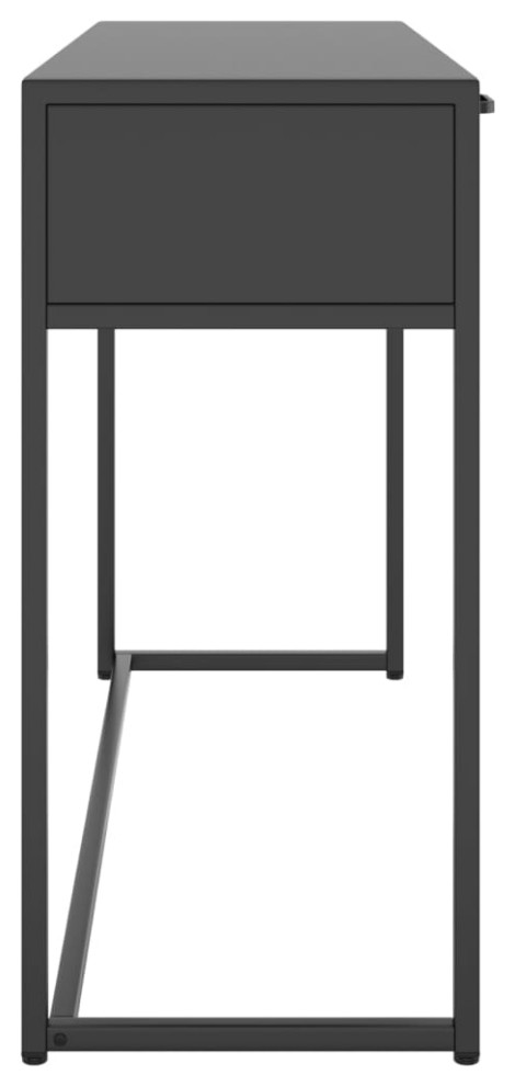 vidaXL Console Table Entryway Table Hall Side Table Drawer Anthracite Steel   Transitional   Console Tables   by vidaXL LLC  Houzz