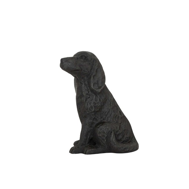 Sitting Dog Decorative Accent Black Cast Iron By Foreside Home amp Garden