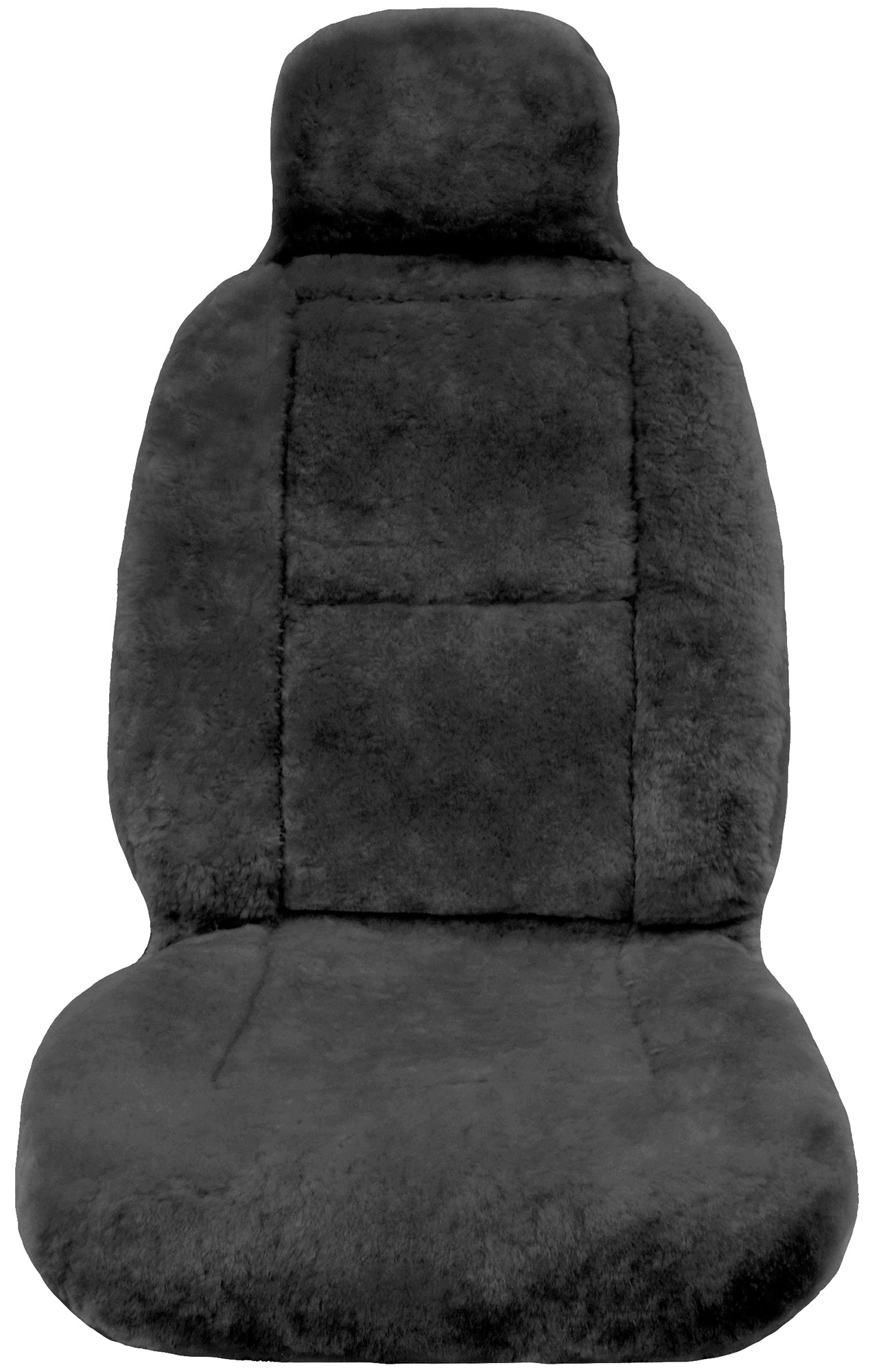 Eurow Sheepskin Seat Cover New XL Design Premium Pelt - Gray