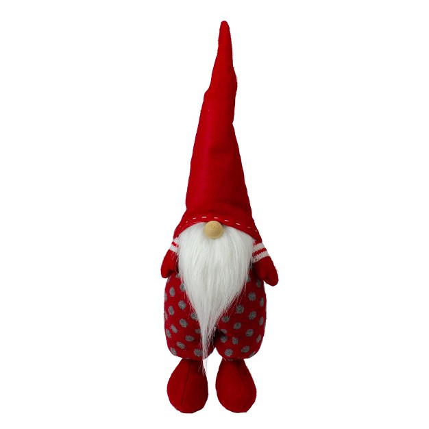 Red And White Standing Santa Gnome Christmas Figurine