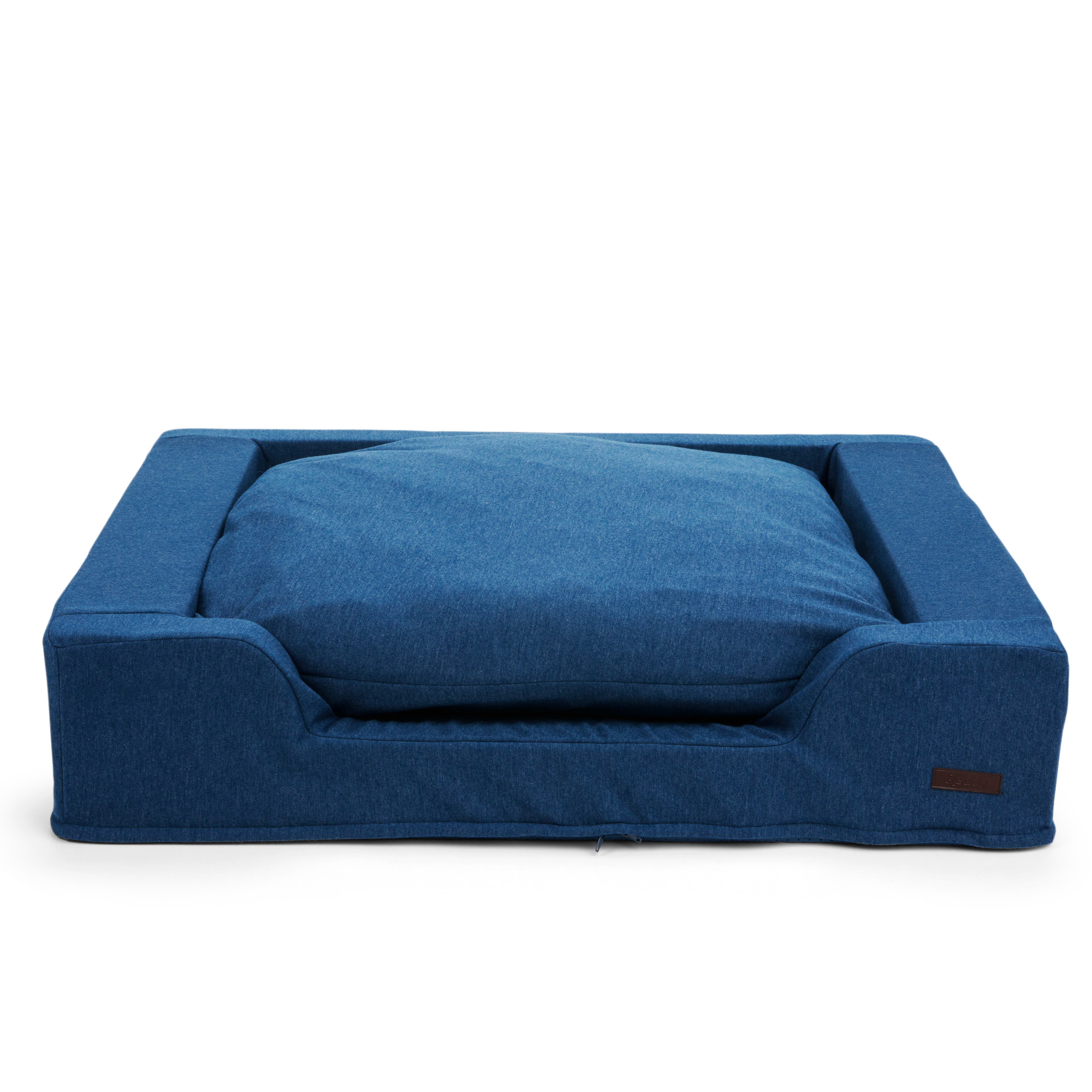 Reddy Navy Cloud Orthopedic Box Dog Bed， 30