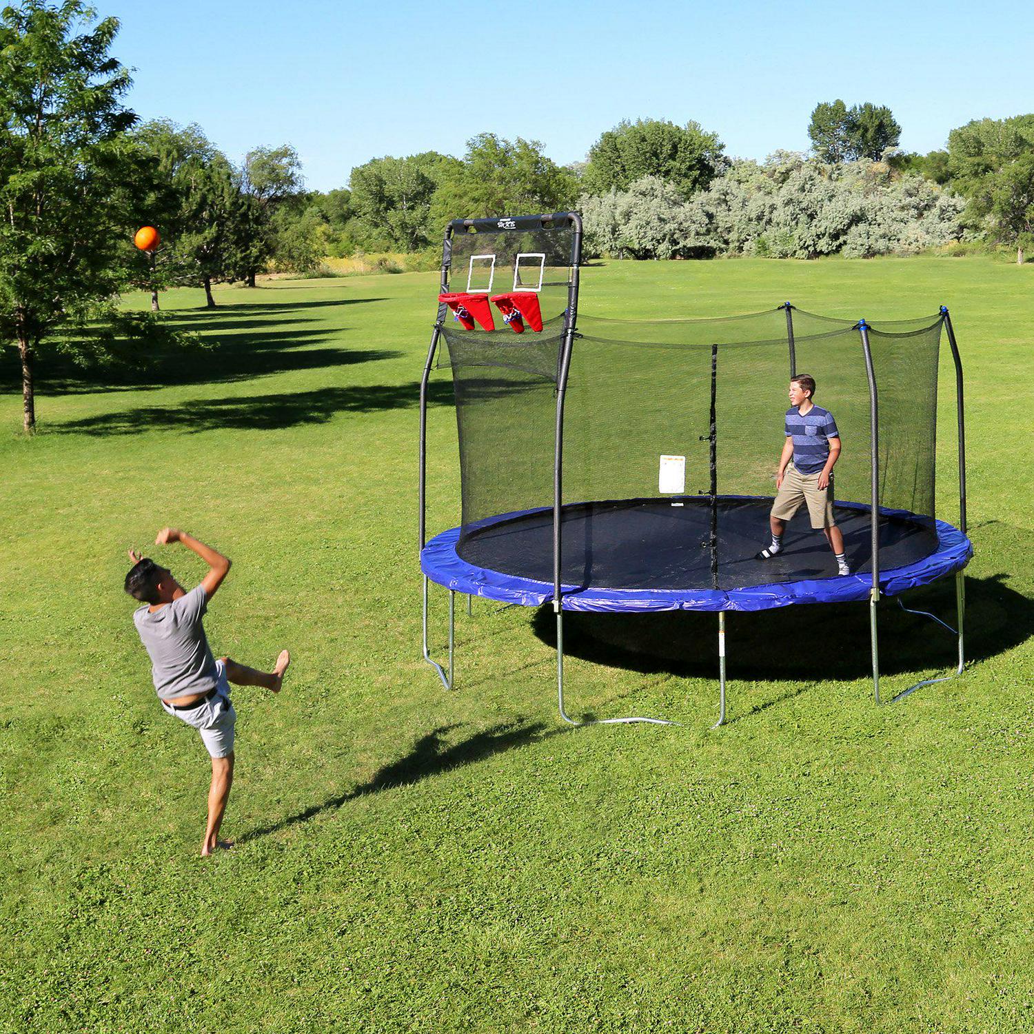 Skywalker Trampolines 12a Trampoline Double Basketball Hoop Accessory