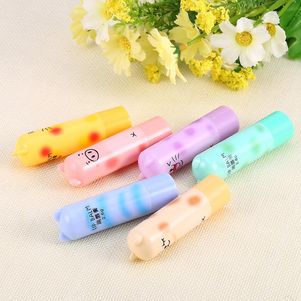 Women Men Kids Cute Animal Cartoon Moisturize Colorless Cosmetic Lipstick Lip Balm Pomade