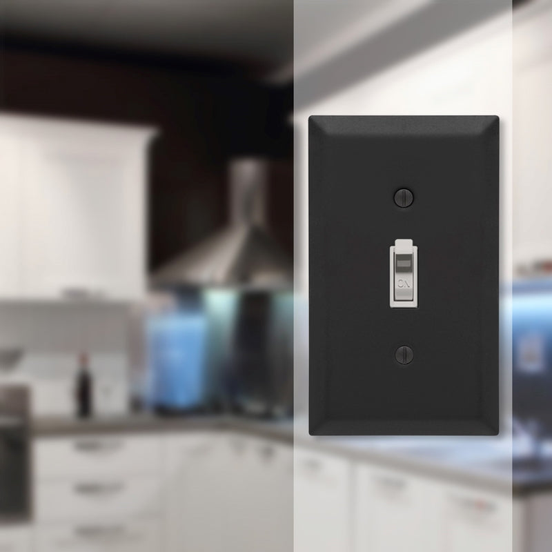 WALLPLATE CNTURY 1T BLK