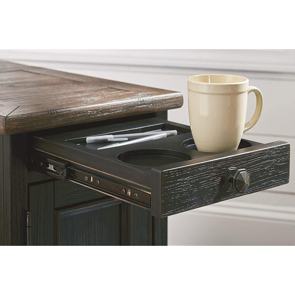 Signature Design by Ashley End Table with Pull-Out Tray and USB Ports