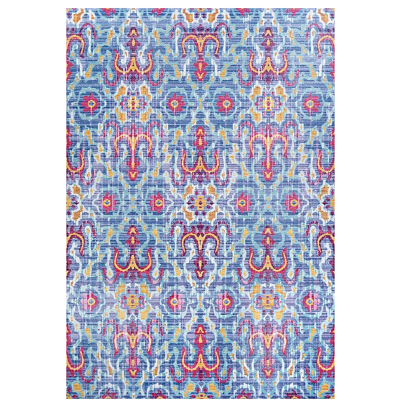 Couristan Xanadu Puebla Violeta Indoor / Outdoor Colorful Geometric Rug