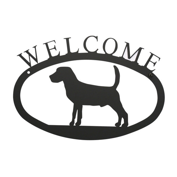 Village Wrought Iron WEL 236 S Beagle   Welcome Si...