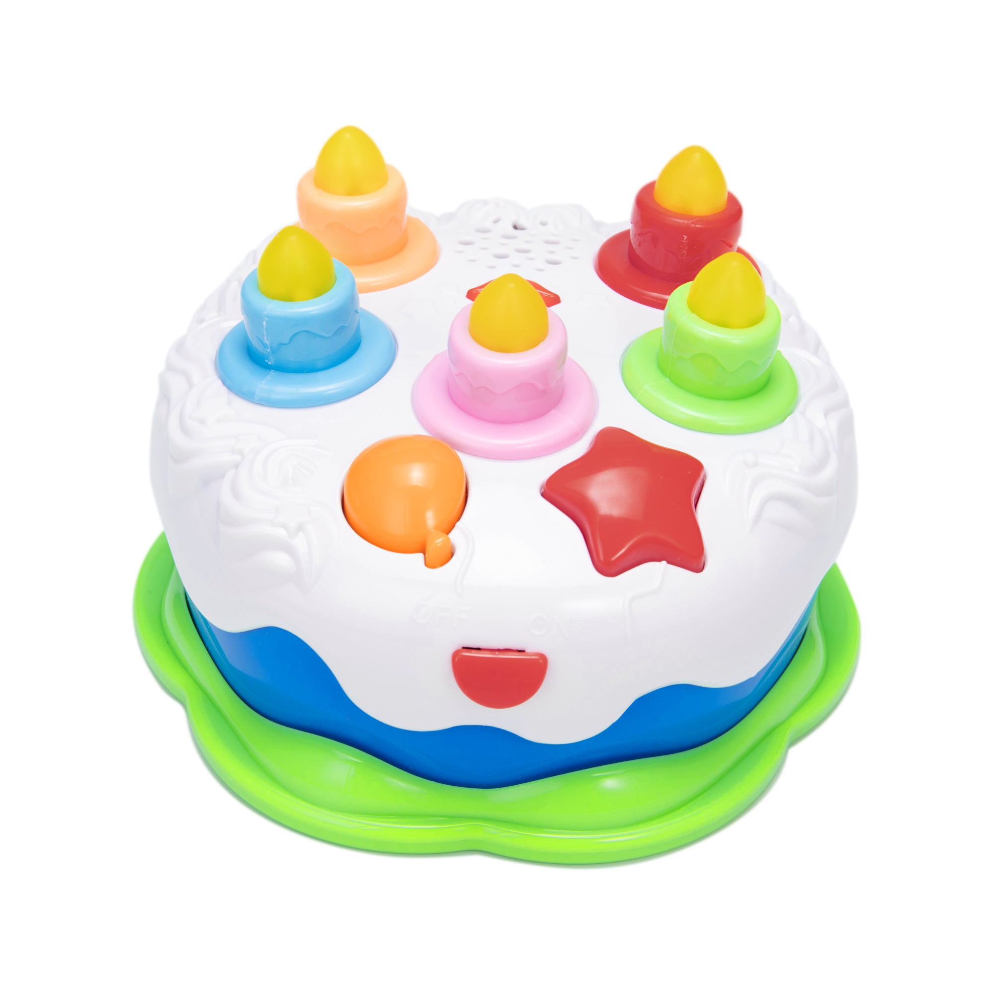 YouLoveIt Birthday Cake Pretend Play Food Toy Cake Toys Pretend Role Play Toy Happy Birthday Cake Toy Music Light Up Cake， Best Gift for Kids