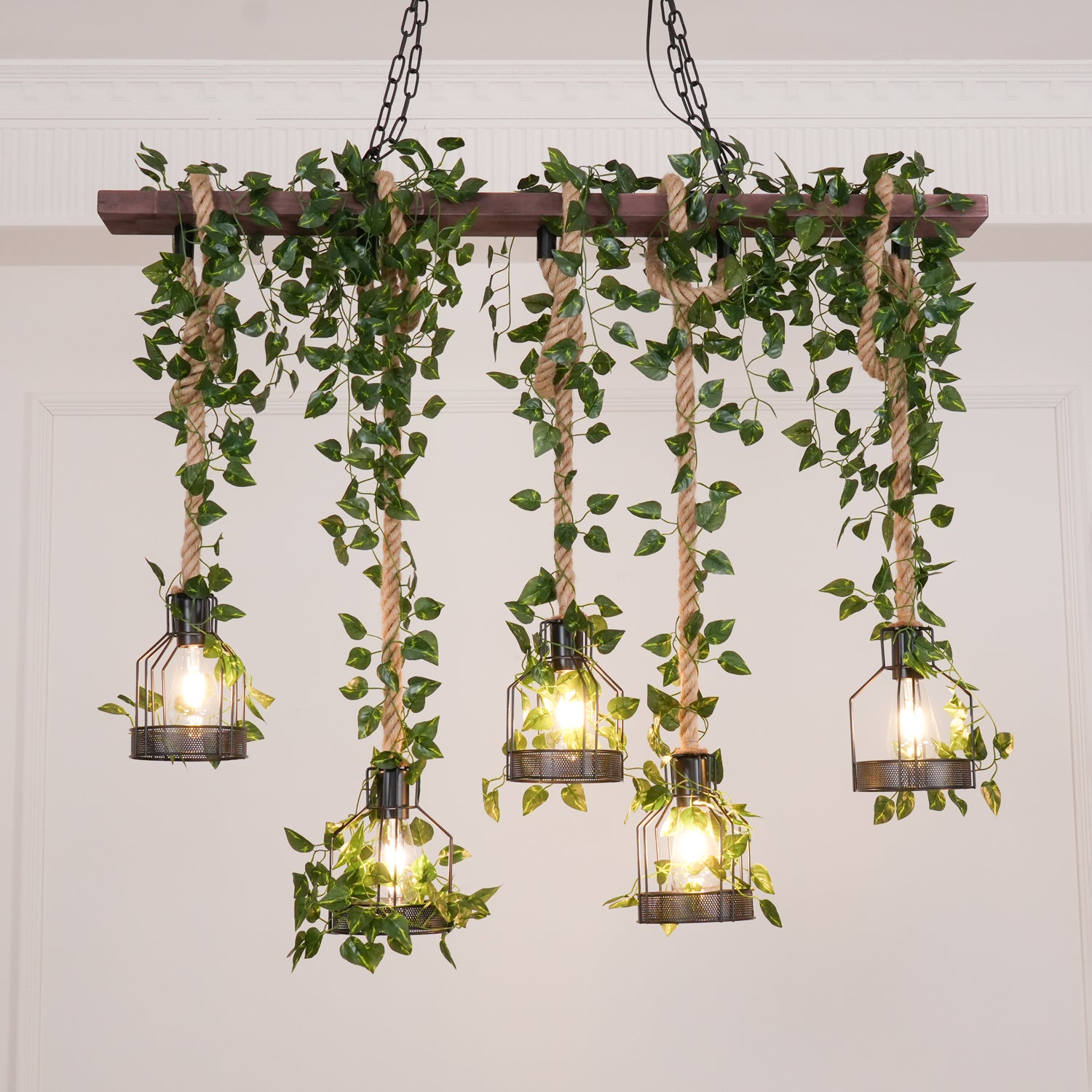 Rustic Wooden Chandelier