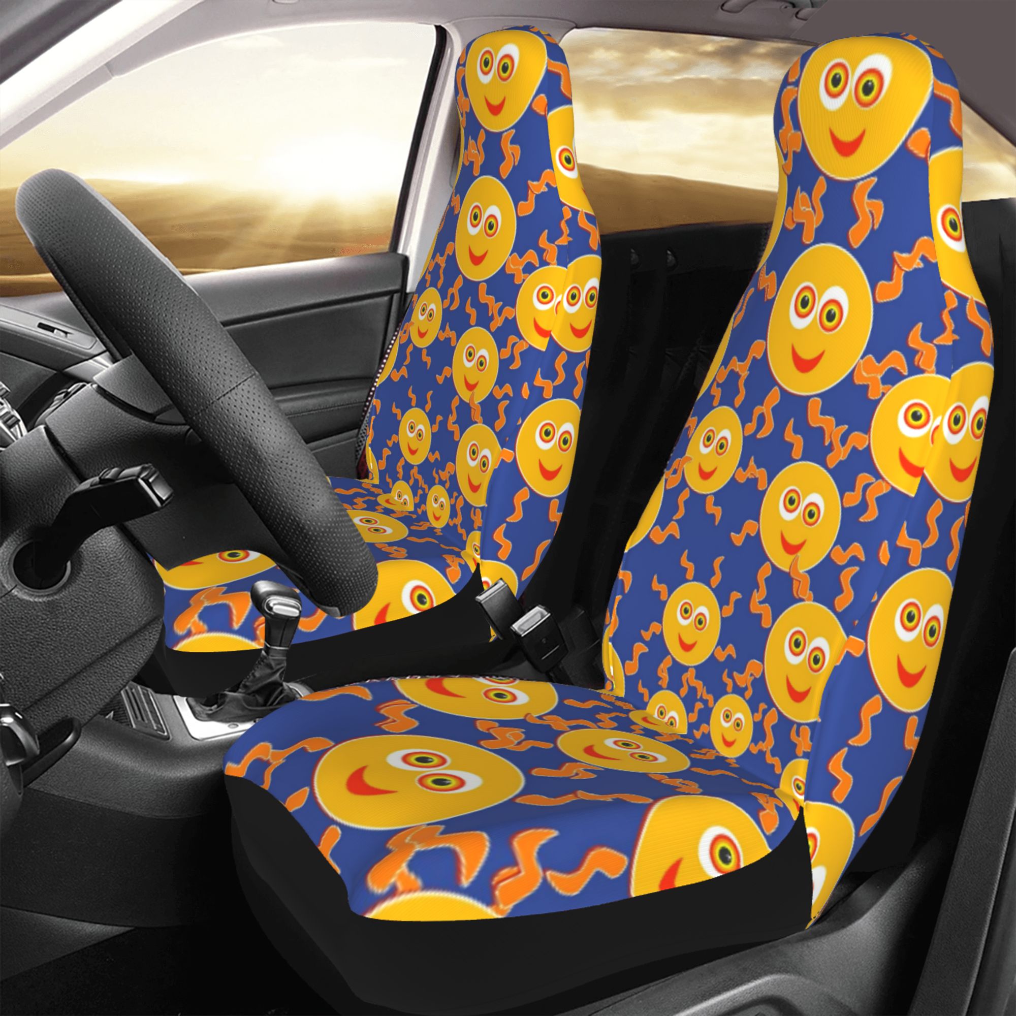 ZICANCN Car Seat Cover Seamless Tile Background Car Front Seat Covers Protectors ， Automotive Seat Covers for Cars Trucks Suv